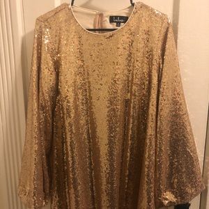 Gold sequin dress from Lulu’s size small
